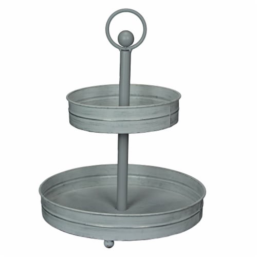 Two tier silver tray deals
