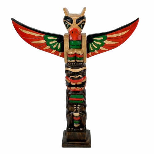 ブランド品専門の 20 - Zeckos Inch Totem Wooden Style Coast Northwest Tall 置物