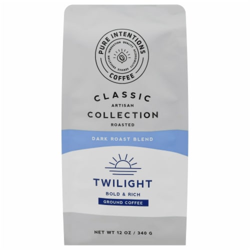 Pure Intentions Twilight Dark Roast Ground Coffee Perspective: front