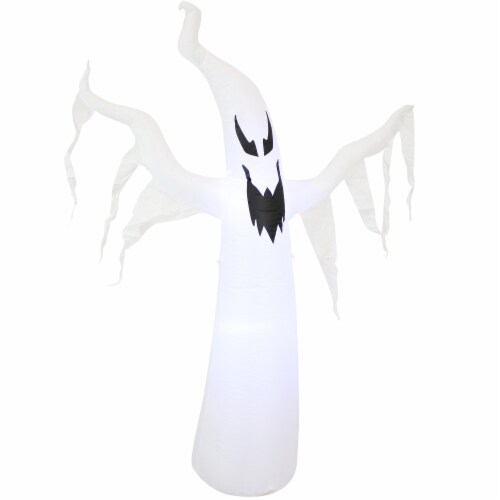 Sunnydaze Diabolical Ghost Halloween LED Inflatable Yard Decoration - 7 ...