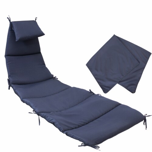 Sunnydaze Outdoor Hanging Lounger Replacement Cushion and Umbrella 