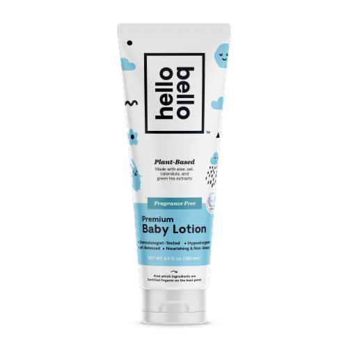 Hello Bello premium Baby Lotion | Vegan and Cruelty Free Moisturizing,  Non-Greasy Lotion for babies and Kids | Fragrance Free | 8.5 FL Oz (1 Pack)