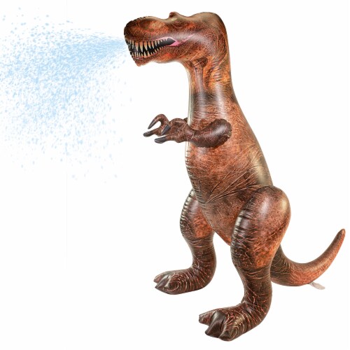 PoolCandy Gigantic Inflatable T-Rex Sprinkler Perspective: front