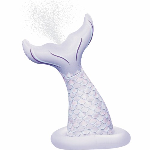 PoolCandy Inflatable Jumbo Mermaid Tail Sprinkler Perspective: front
