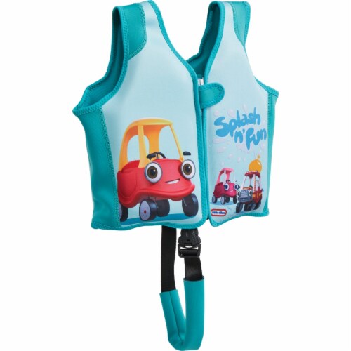 PoolCandy Little Tikes Neoprene Beach Blue Swim Vest LT2730BBL Perspective: front