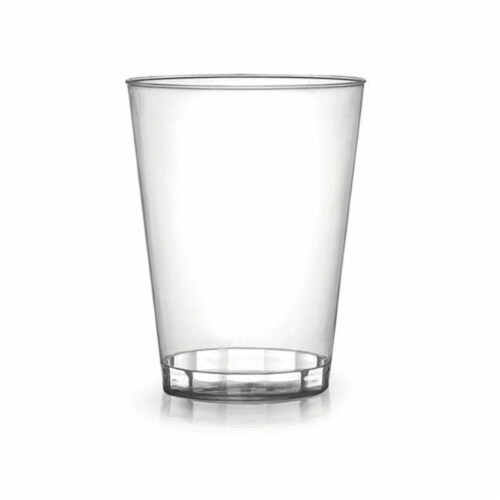 14 oz. Crystal Clear Plastic Disposable Party Cups (500 Tumblers) Perspective: front
