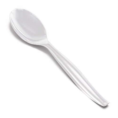 Clear Disposable Plastic Serving Spoons (150 Spoons), 150 Spoons