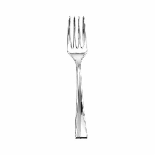 Shiny Metallic Silver Mini Plastic Disposable Tasting Forks (960 Forks