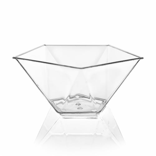 3.5 oz. Clear Star Pentagon Disposable Plastic Dessert Cups (288 Cups) Perspective: front
