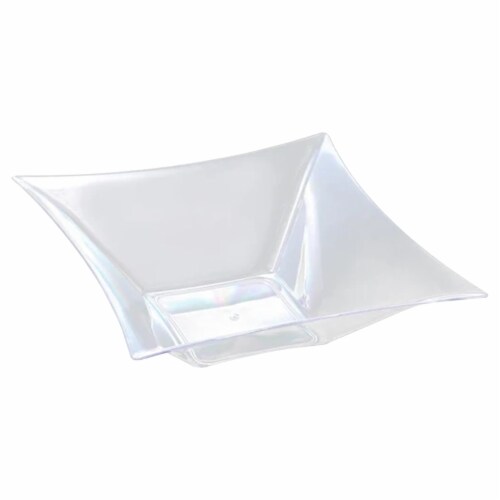 Clear Middle Square Disposable Plastic Bowls - 42 Ounce (24 Bowls), 24 ...