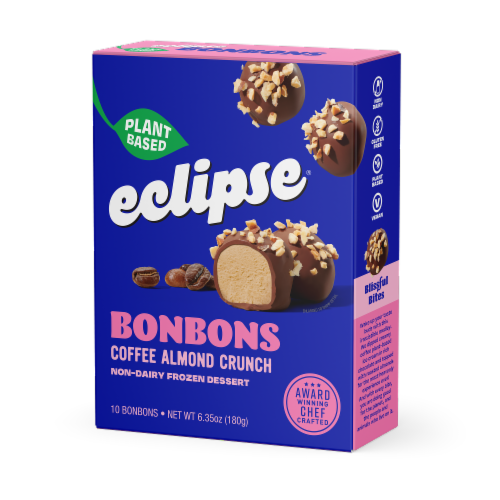 Eclipse® Coffee Almond Crunch Bon Bons Perspective: front