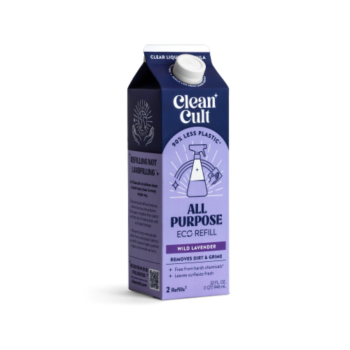 Cleancult All Purpose Wild Lavender Cleaner Refill Perspective: front