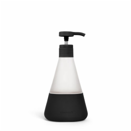 Cleancult Liquid Hand Soap Glass - Matte Black Perspective: front