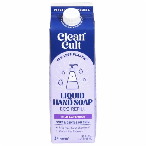 Cleancult Lavender Scent Liquid Hand Soap Refill Perspective: front