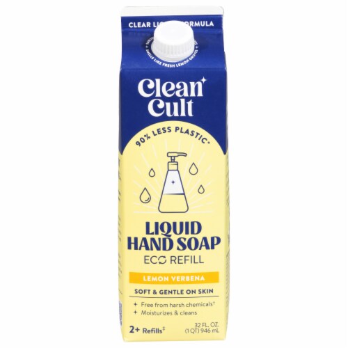 Clean Cult Lemon Verbena Liquid Soap Refill Perspective: front