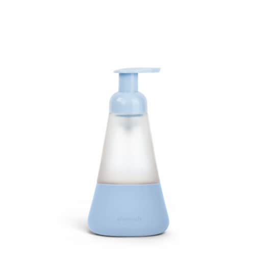 Cleancult Glass Foaming Hand Sanitizer Bottle - Periwinkle Perspective: front