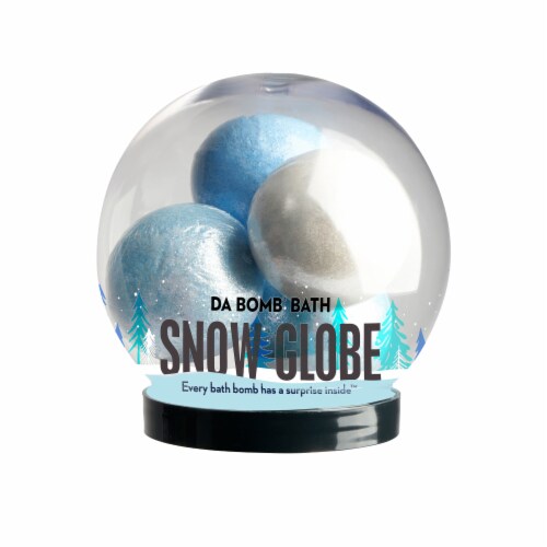 Da Bomb Snow Bath Bomb Globe Perspective: front