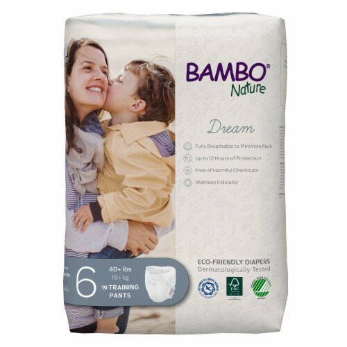 Bambo Nature Dream Toddler Toddler Training Pants Size 6 Over 40 lbs. 1000016931, 57 Ct Perspective: front