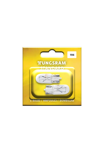 Tungsram 194/BP2 Auto Bulb 2 Pack Perspective: front