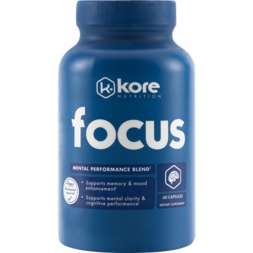 Kore Nutrition Focus Dietary Supplement Capsules Perspective: front