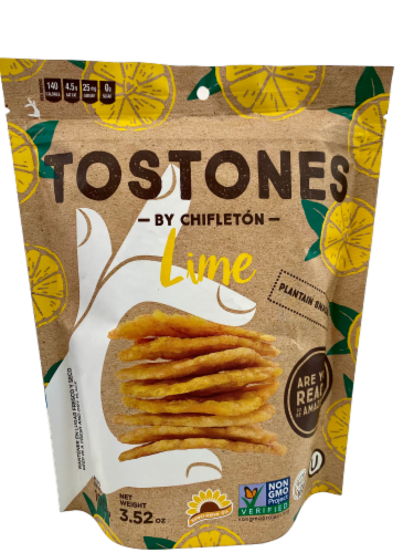 Chifleton Tostones Chips with Lime Perspective: front