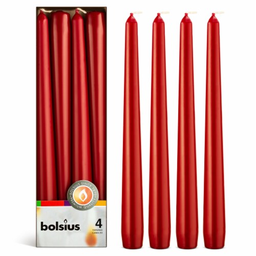 Bolsius 10 Unscented Taper Candles Decorative Colored Candle Set Of 4