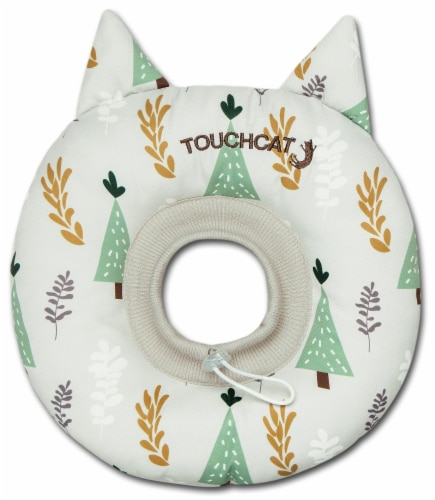 Touchcat Ringlet Licking and Scratching Adjustable Pillow Cat Neck Protector Perspective: front