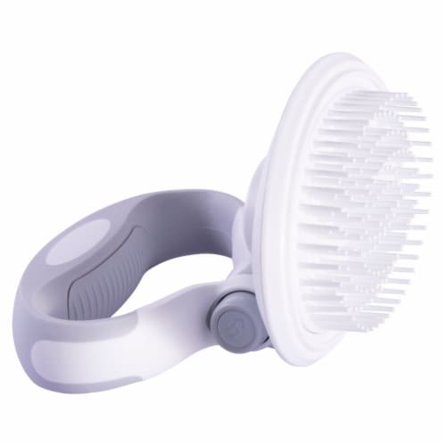 Pet Life Gyrater Swivel Travel Soft Grooming Pet Pin Brush Perspective: front