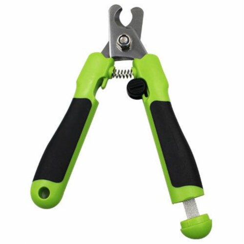 Pet Life Clip N File 2-in-1 Grooming Pet Nail Clipper with Built-in Concealed Filer Perspective: front