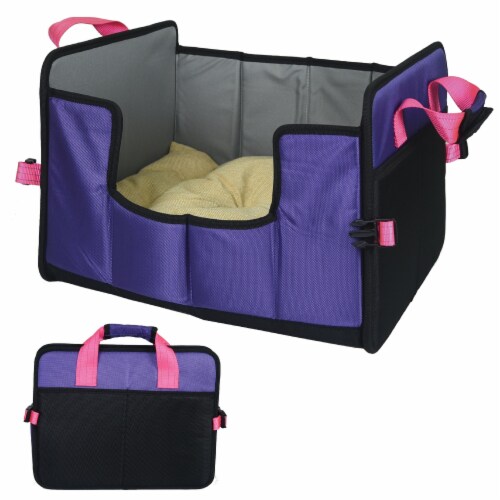 Pet Life Travel Nest Folding Travel Cat and Dog Bed Small