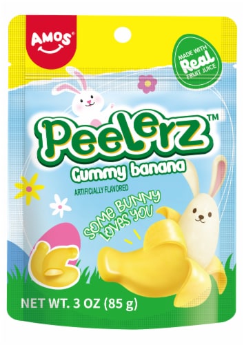Amos® Peelerz™ Gummy Banana Perspective: front