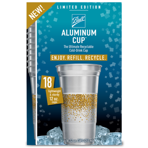  Ball Aluminum Cup Recyclable Party Cups, 12 oz. Cup