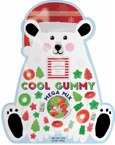 The Hampton Popcorn Company Polar Bear Shaped Bag Perspective: front