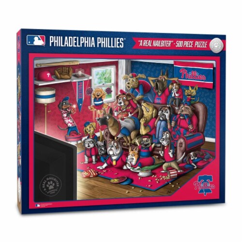 YouTheFan 2502427 18 x 24 in. MLB Philadelphia Phillies Purebred Fans Puzzle, Multi Color - A Perspective: front
