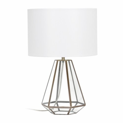Elegant Designs Glass And Brass Pyramid Table Lamp 1 Harris Teeter