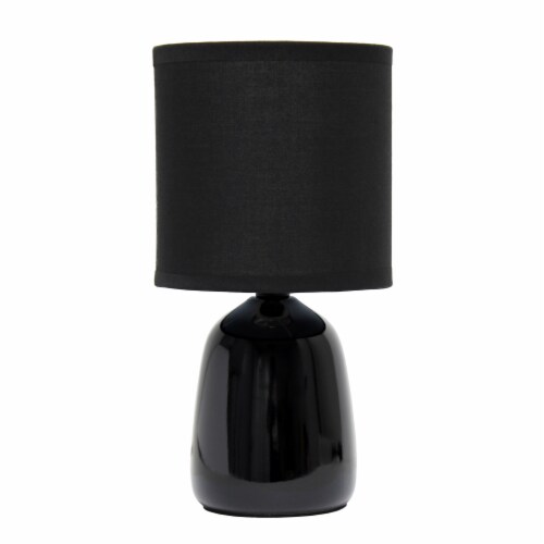 Simple Designs 10.04 Tall Traditional Ceramic Thimble Base Bedside Table Desk Lamp with M 1 Smith s Food and Drug