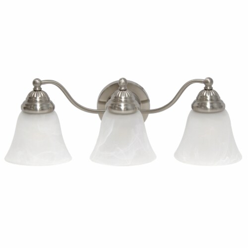 Lalia Home Essentix Traditional Three Light Curved Metal and Alabaster White Glass Shade V 1 Pay Less Super Markets