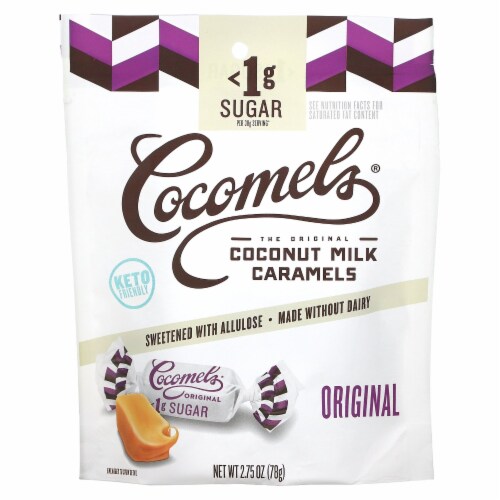 Cocomels Gluten Free Sugar Free Original Coconut Milk Caramels Perspective: front