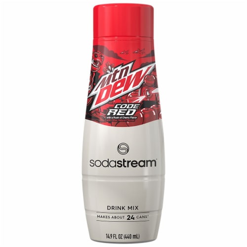 SodaStream® Mountain Dew® Code Red Drink Mix Perspective: front