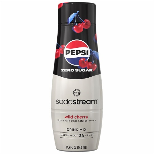 SodaStream® Pepsi Wild Cherry Zero Sugar Drink Mix Perspective: front