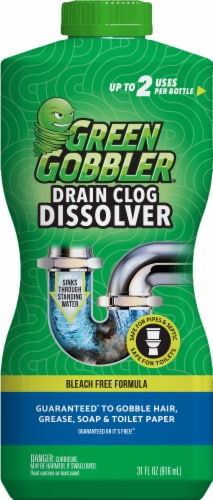 Green Gobbler Dissolve Liquid Hair & Grease Clog Remover Drain Opener 950ml