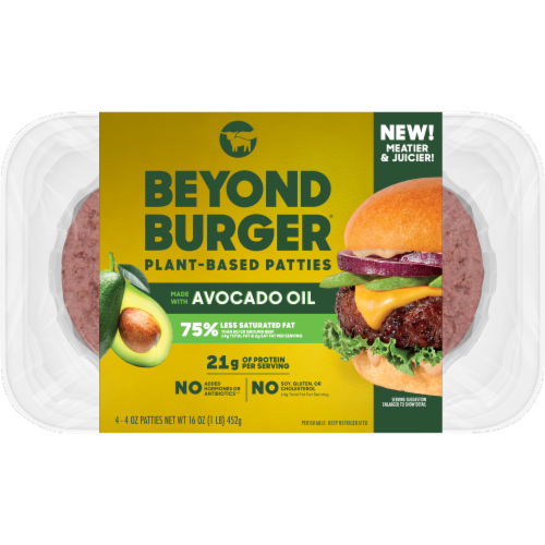 Beyond Meat Beyond Burger® Plant-Based Patties, 4 ct / 16 oz - Ralphs