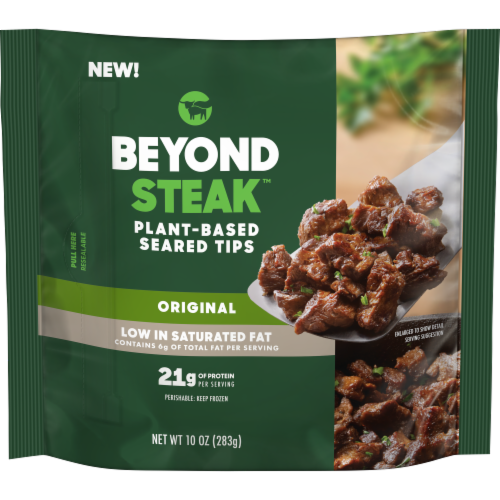 Beyond Meat Beyond Steak Plant-Based Seared Tips Perspective: front
