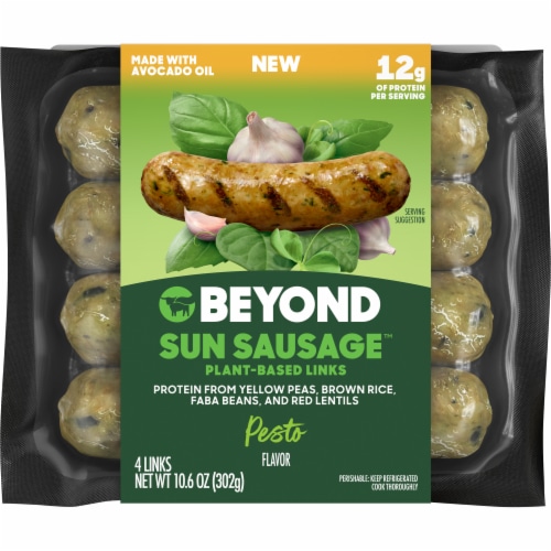 Beyond Meat Sun Sausage™ Pesto Sun Plant-Based Links Perspective: front