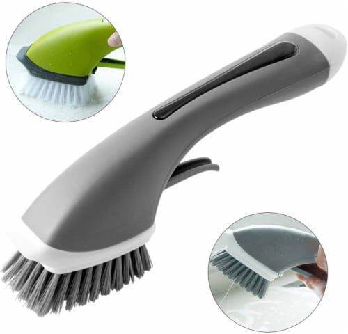 HANDHELD SOAP DISPENSER BRUSH FOR CLEANING WASHING DISH PLATE, 1