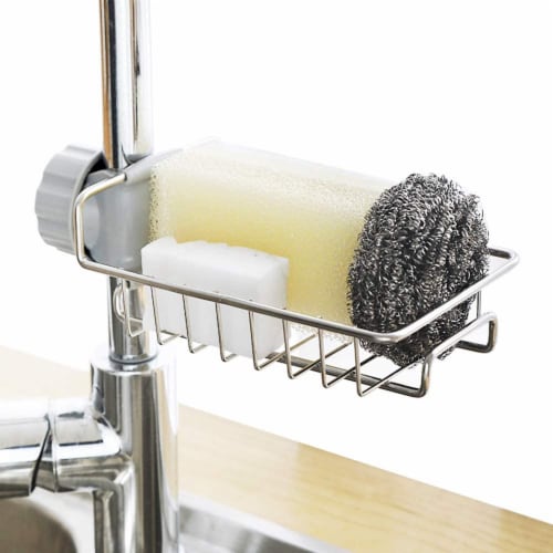 KITCHEN BATH SINK CADDY ORGANIZER SPONGE SOAP HOLDER FAUCET HOLDER, 1 unit  - Baker's