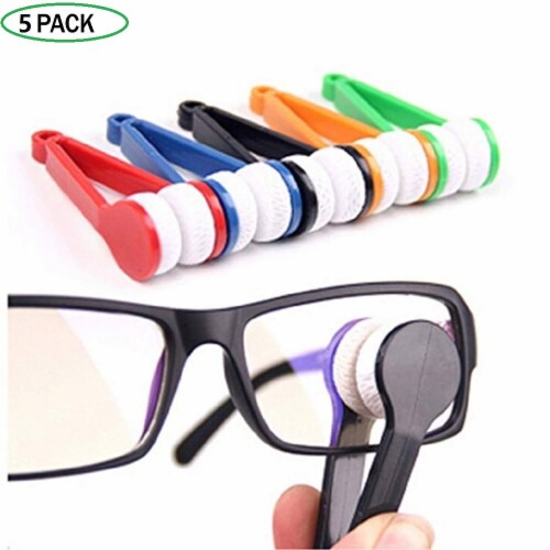 5 PKS-Mini Sun Glasses Eyeglass Microfiber Spectacles Cleaner Soft Brush  Cleaning Chips Mini, 5 units - Kroger