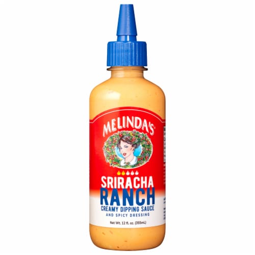 Melinda's® Sriracha Ranch Creamy Dipping Sauce And Spicy Dressing Perspective: front