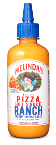 Melinda's® Pizza Hot Sauce Ranch Perspective: front