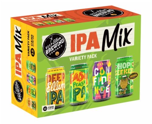 Deep Ellum Brewing Co. Mix IPA Beer Variety Pack Perspective: front
